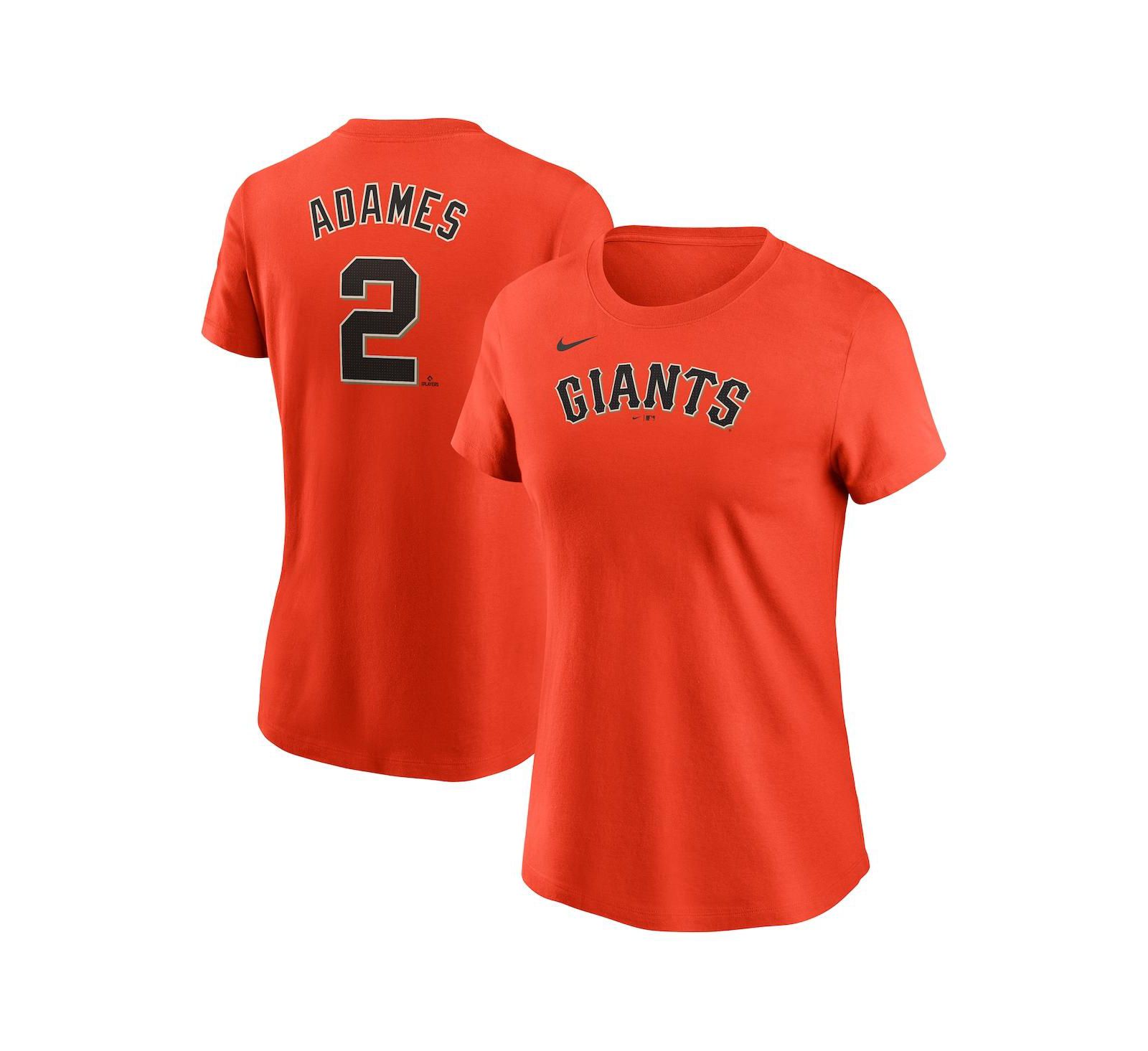 Nike Women's Willy Adames Orange San Francisco Giants Fuse Name & Number T-Shirt