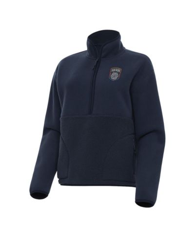 Женский свитшот Antigua Navy San Diego FC Figure Half-Zip