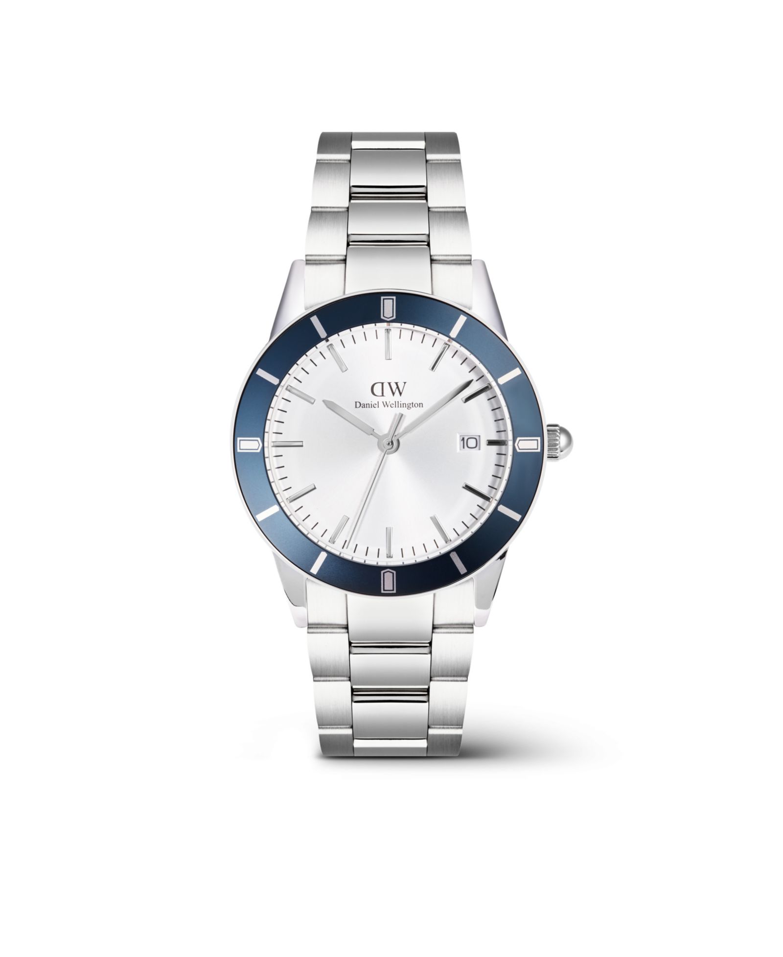 Daniel Wellington Мужские Analog Silver Tone Stainless-Steel Watch, 40mm