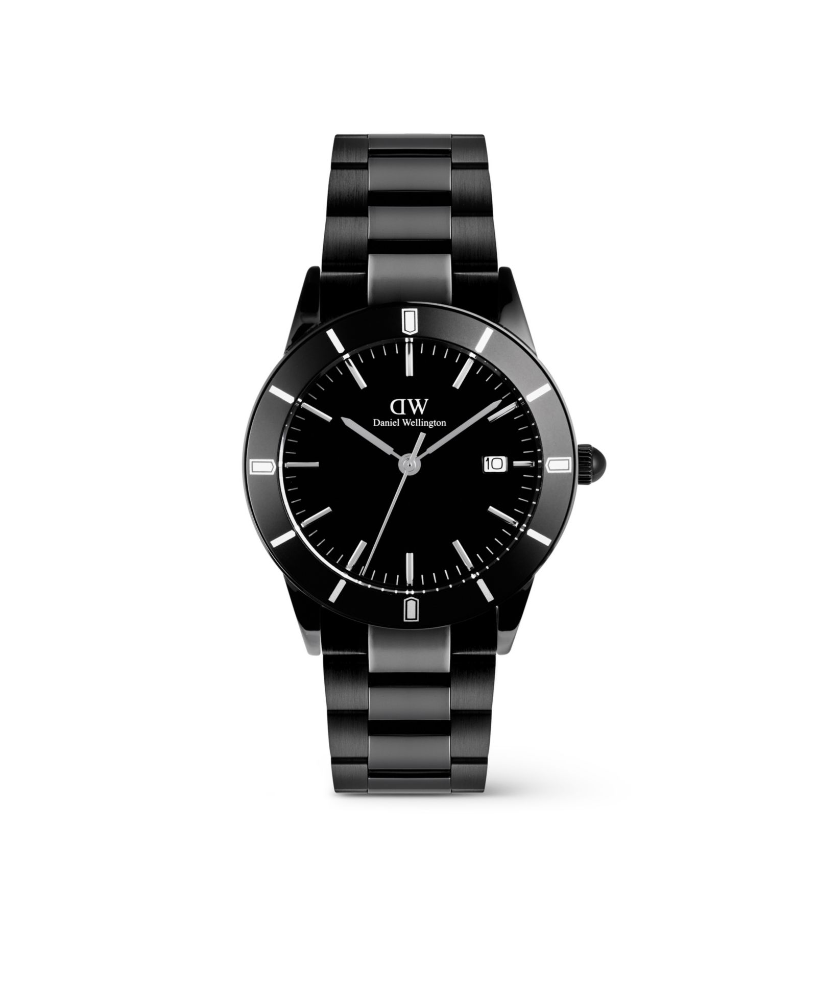 Мужские аналоговые часы Daniel Wellington, черная нержавеющая сталь, 40mm