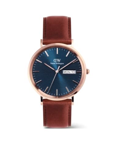 Мужские часы Daniel Wellington Analog Brown Leather 40mm