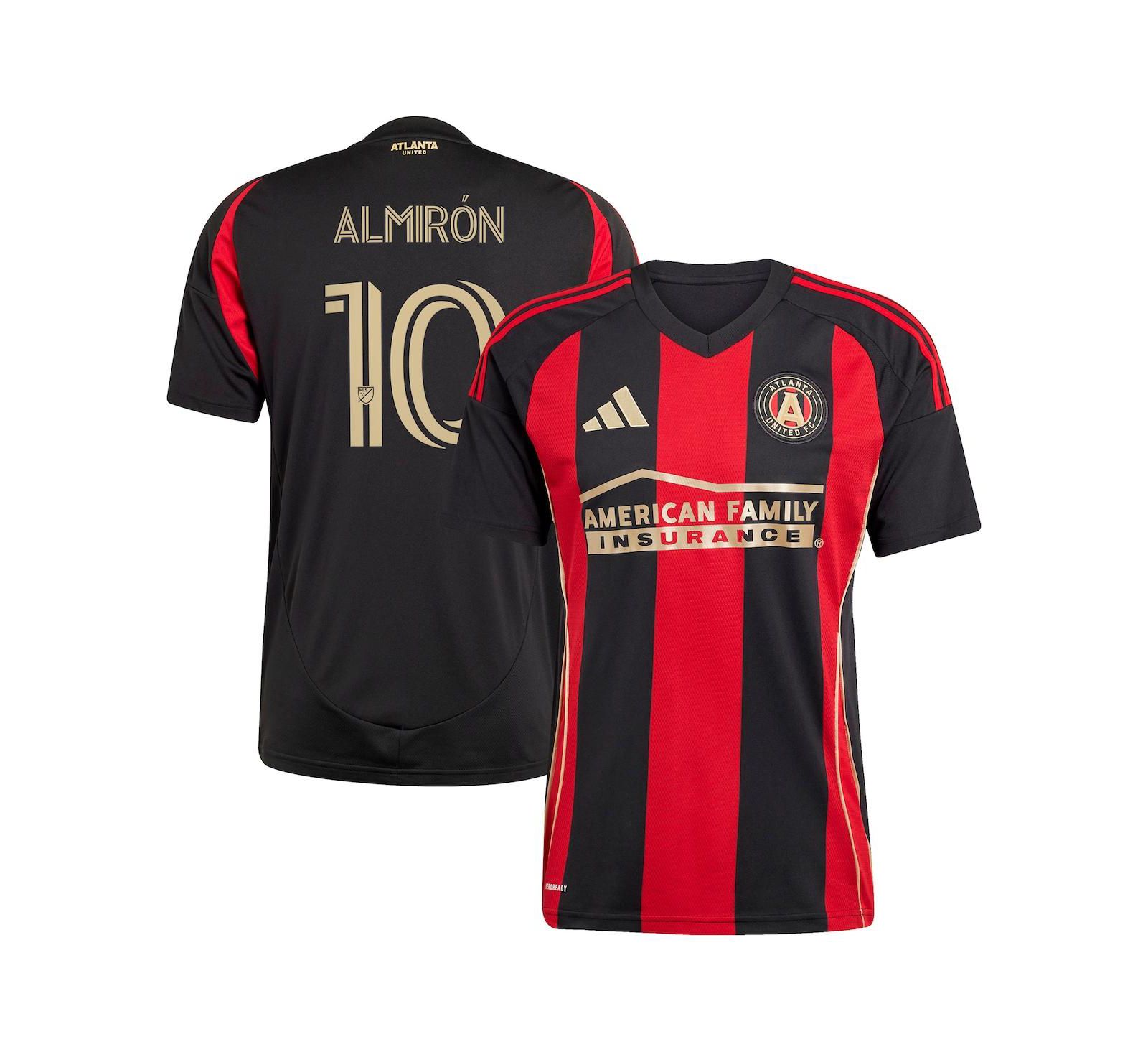 Мужская джерси Adidas Miguel Almiron Black Atlanta United FC 2025 The Connector Replica Player