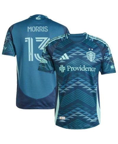 Adidas Men's Jordan Morris Blue Seattle Sounders FC 2025 The Salish Sea Kit Authentic Player Jersey