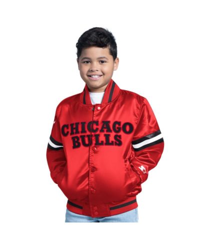 Детская куртка-бомбер Starter Chicago Bulls Scrimmage Full-Snap Red