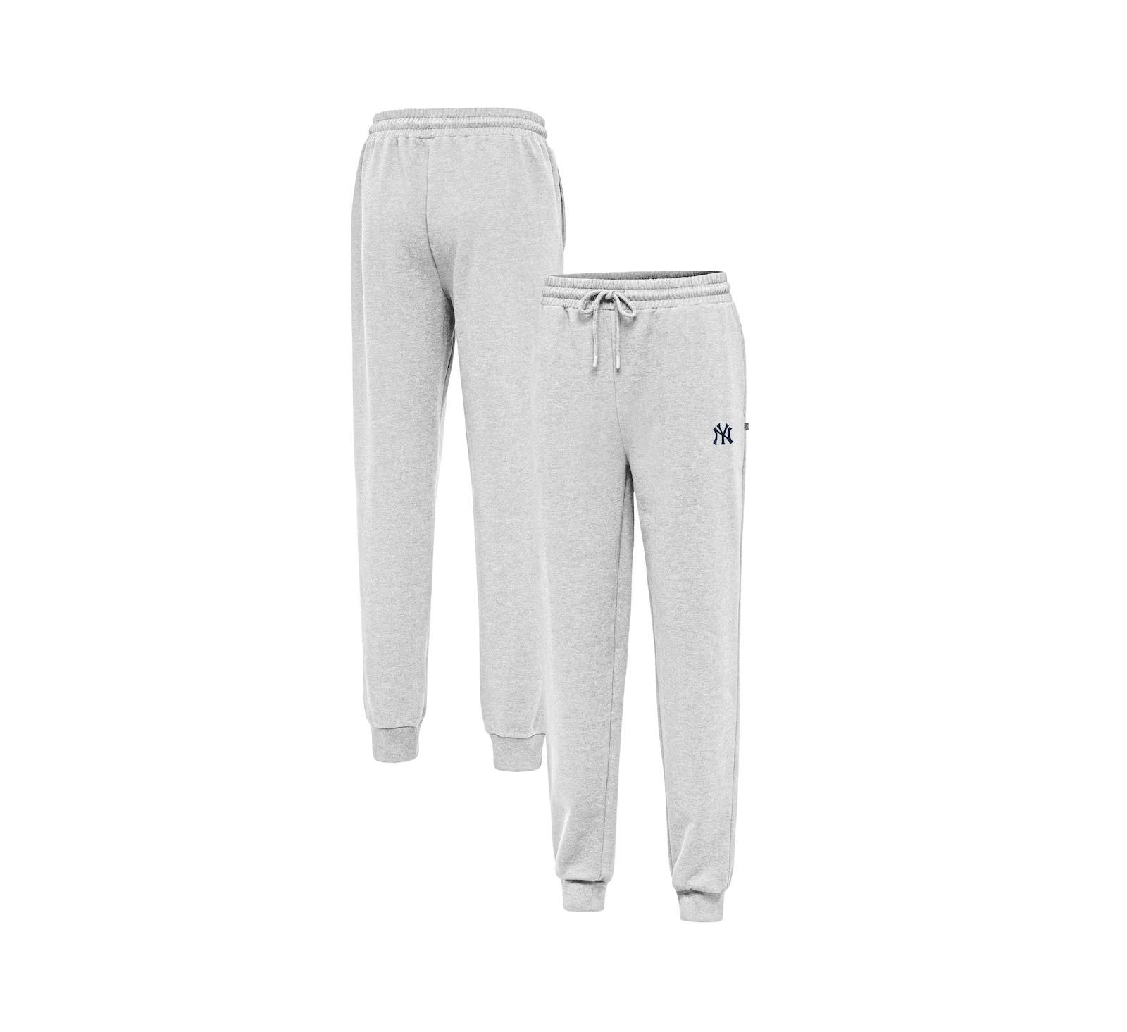 Antigua Men's Heather Gray New York Yankees Idol Jogger Pants