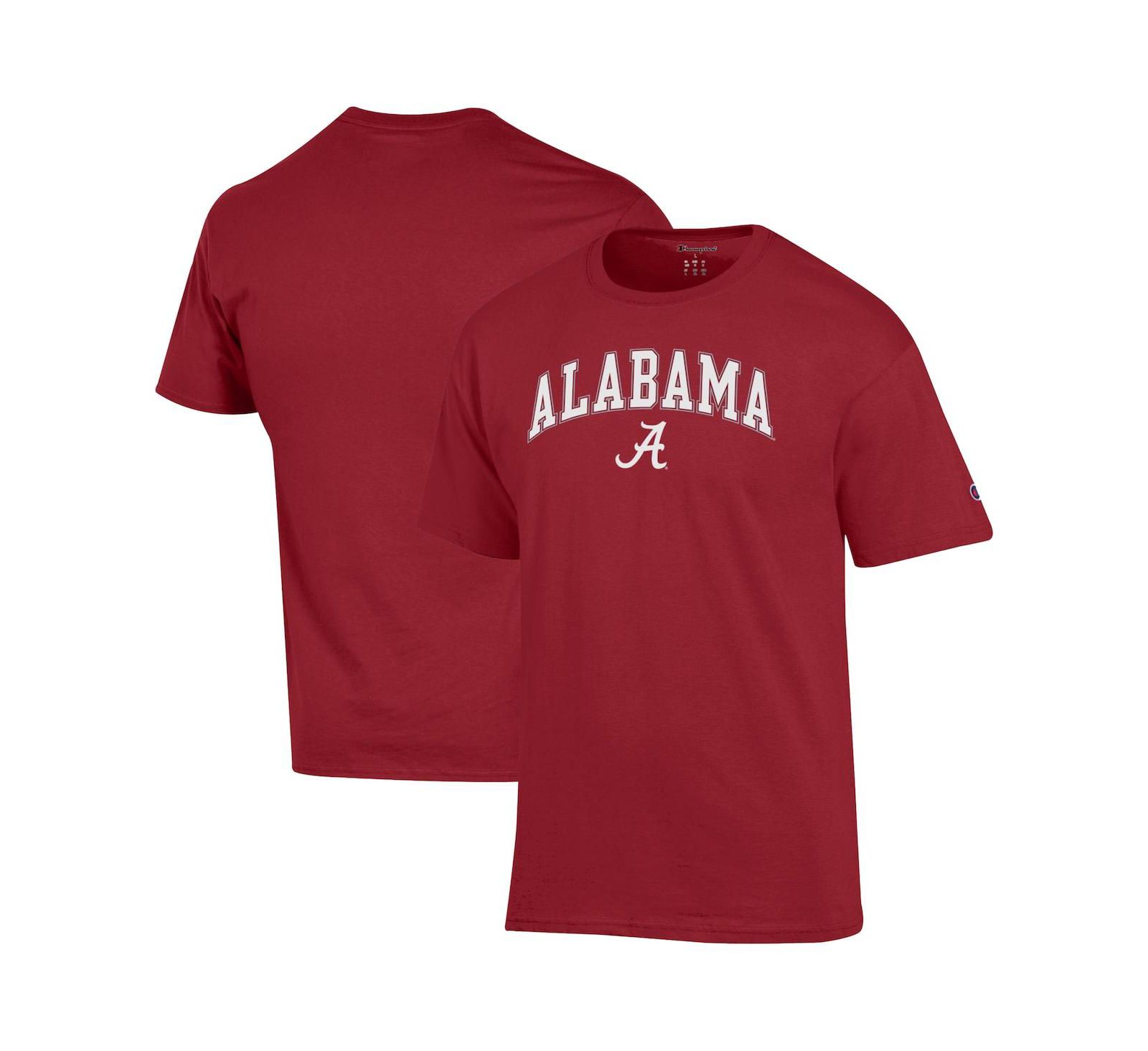 Champion Men's Crimson Alabama Crimson Tide Arched Logo T-Shirt