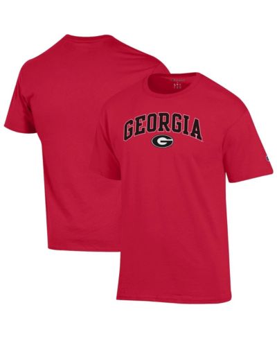 Champion Men's Red Georgia Bulldogs Arch Over Logo T-Shirt