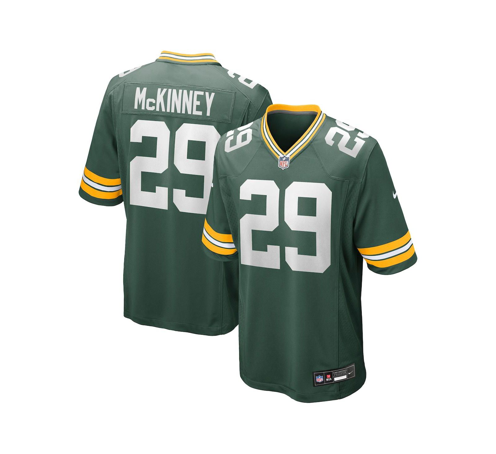 Nike Мужская джерси Xavier McKinney Green Green Bay Packers Team Game