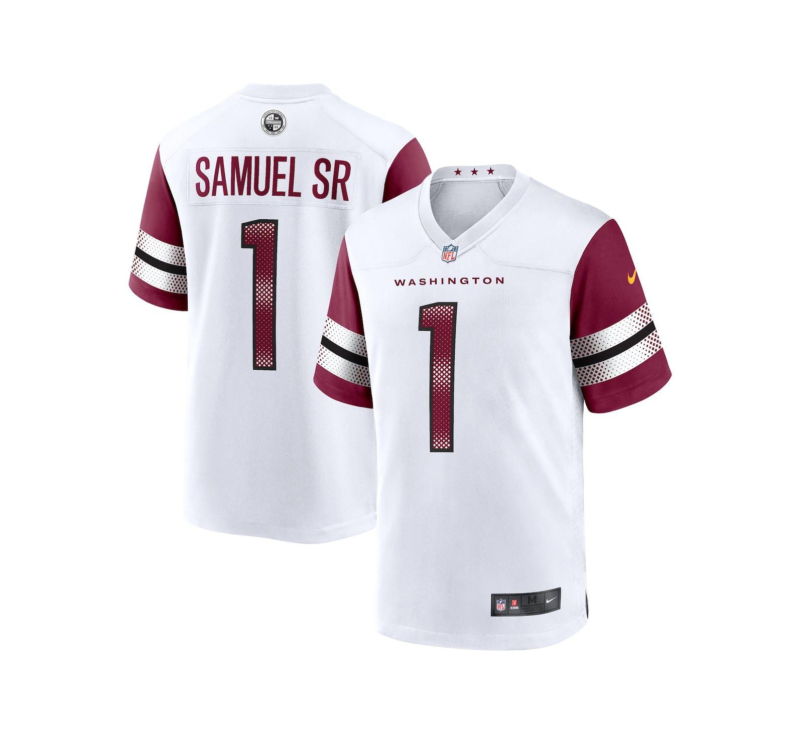 Мужская джерси Nike Deebo Samuel Sr White Washington Commanders Game Player