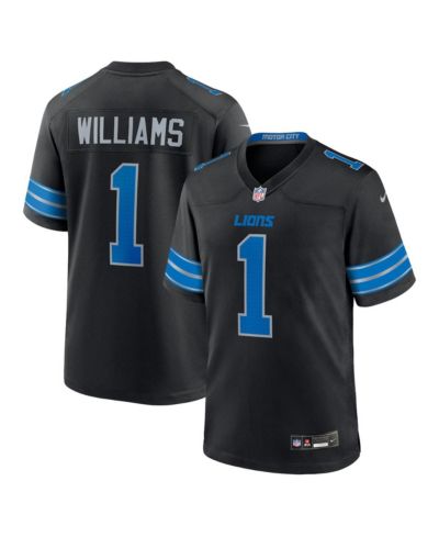 Nike Men's Jameson Williams Black Detroit Lions 2nd Alternate Game Player Jersey