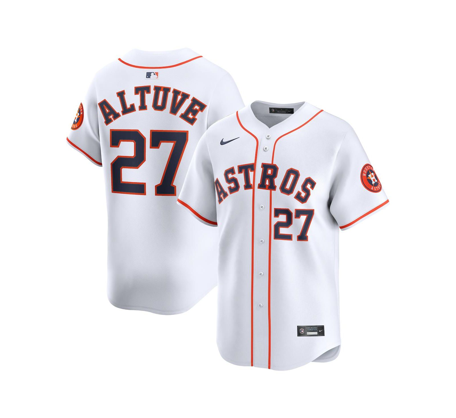 Джерси Nike Men's Jose Altuve Gray Houston Astros Road Limited Player