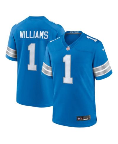 Мужская джерси Nike Jameson Williams Blue Detroit Lions Game Player