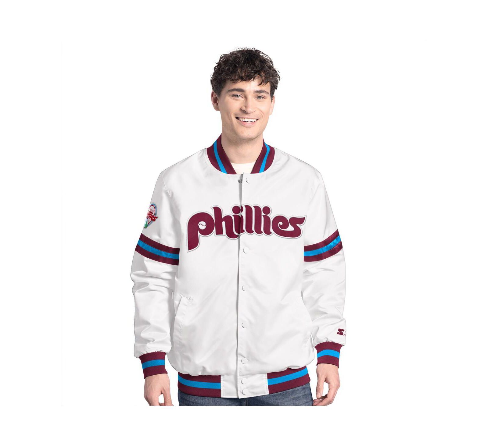 Мужская куртка Starter Philadelphia Phillies Cooperstown Scout Full-Snap Varsity