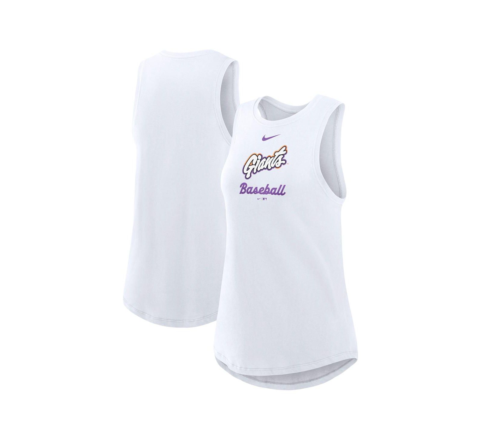 Nike Women's White San Francisco Giants 2025 City Connect Tri-Code High Neck Performance Tank Top