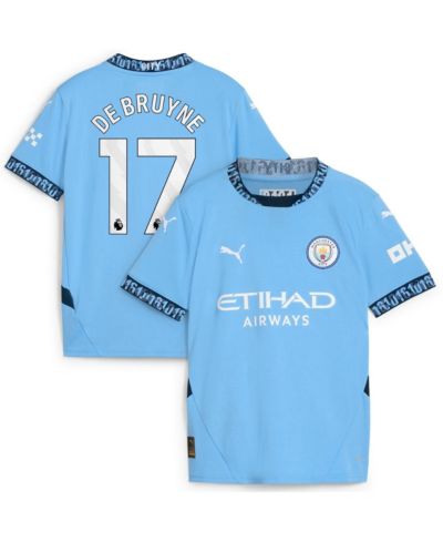 Детская реплика джерси Puma Light Blue Manchester City 2024/25 Home Kevin De Bruyne