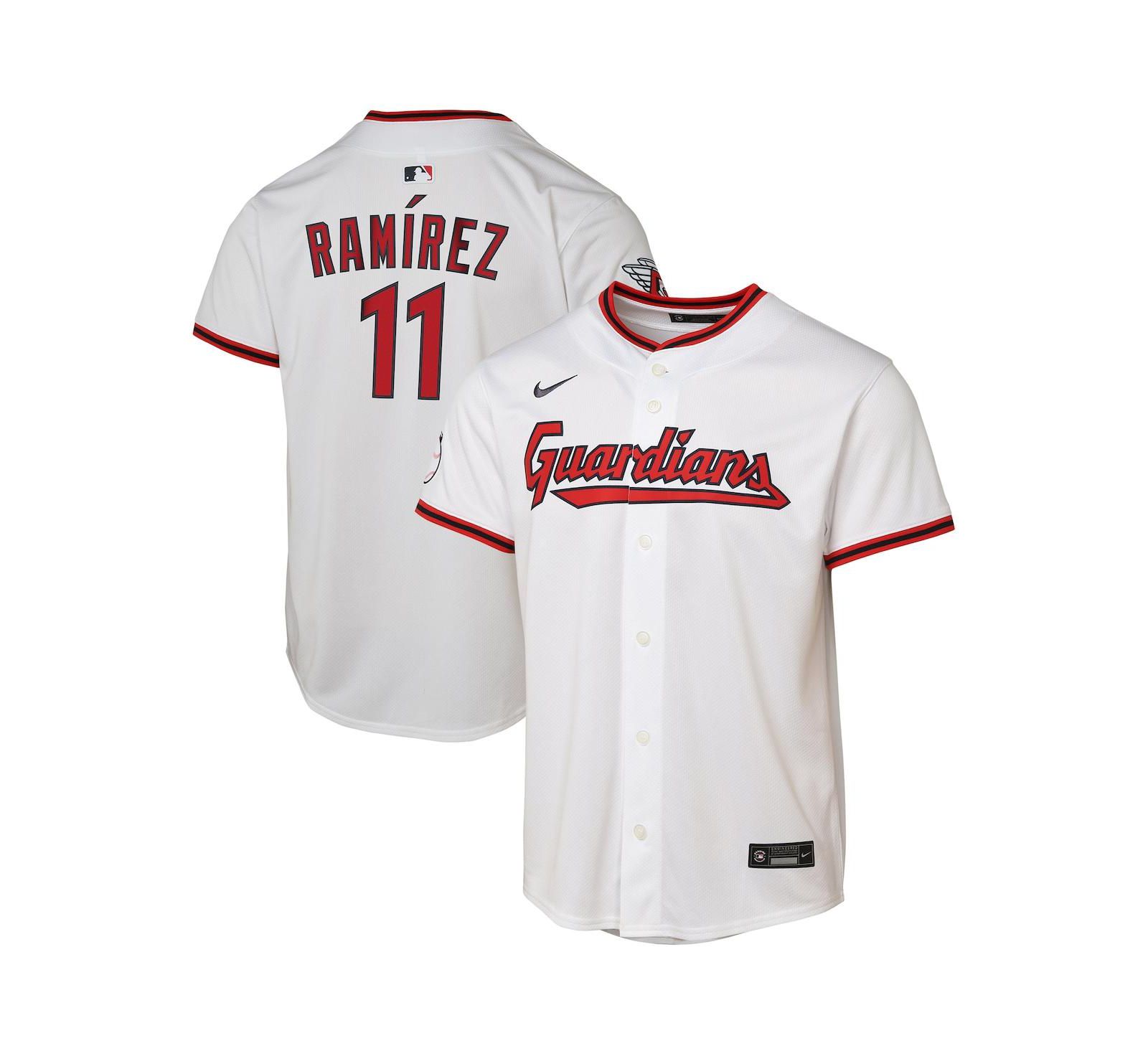 Детская джерси Nike José Ramírez White Cleveland Guardians