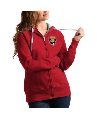 Женское худи Antigua Red Florida Panthers Team Victory Full-Zip