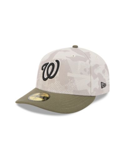 New Era Мужская кепка 59FIFTY Fitted Light Beige/Olive Washington Nationals 2025 Armed Forces Day