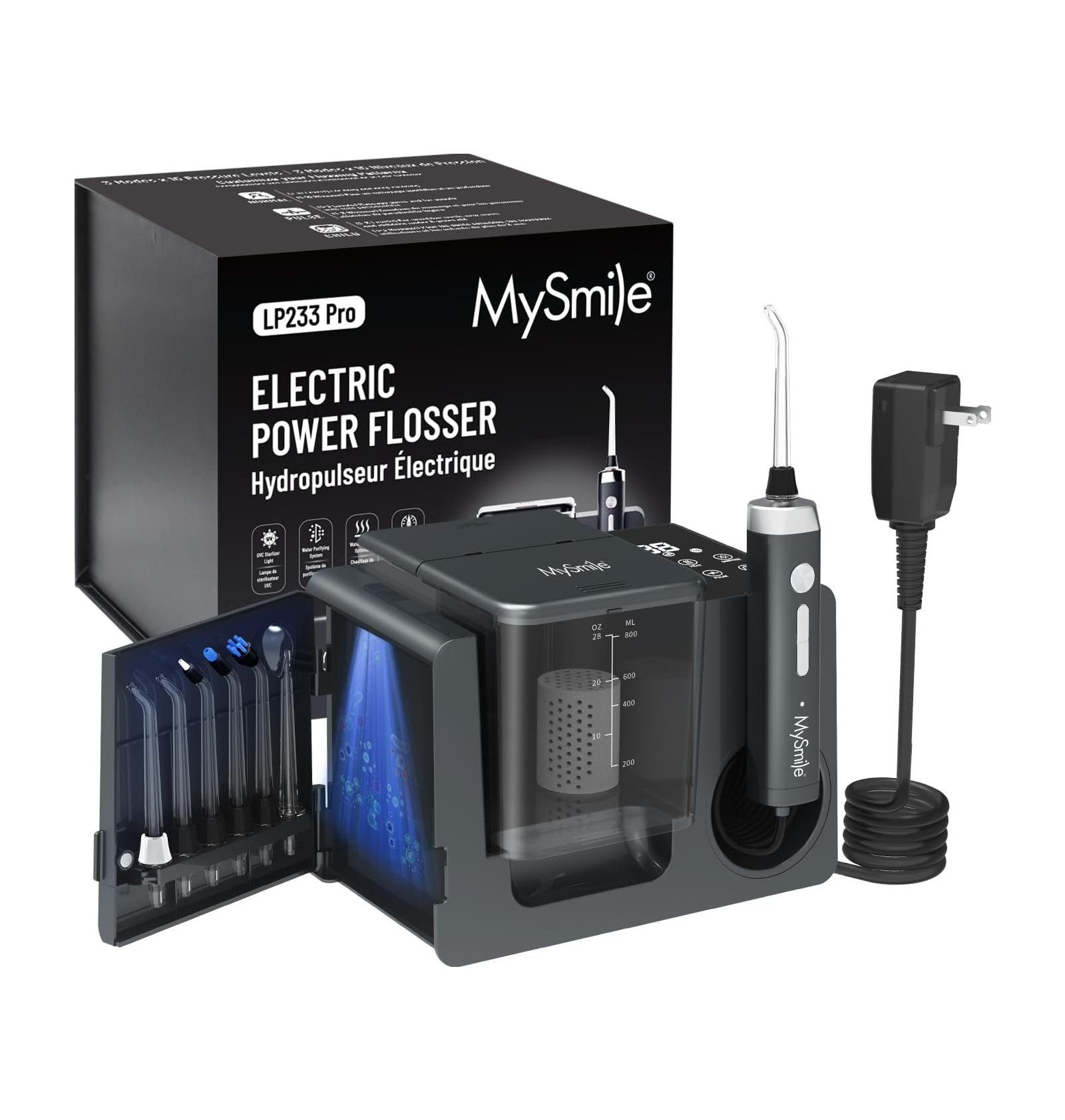 Ирригатор для полости рта MySmile LP233 Pro UVC Sterilizable 800ML Lightning Silver