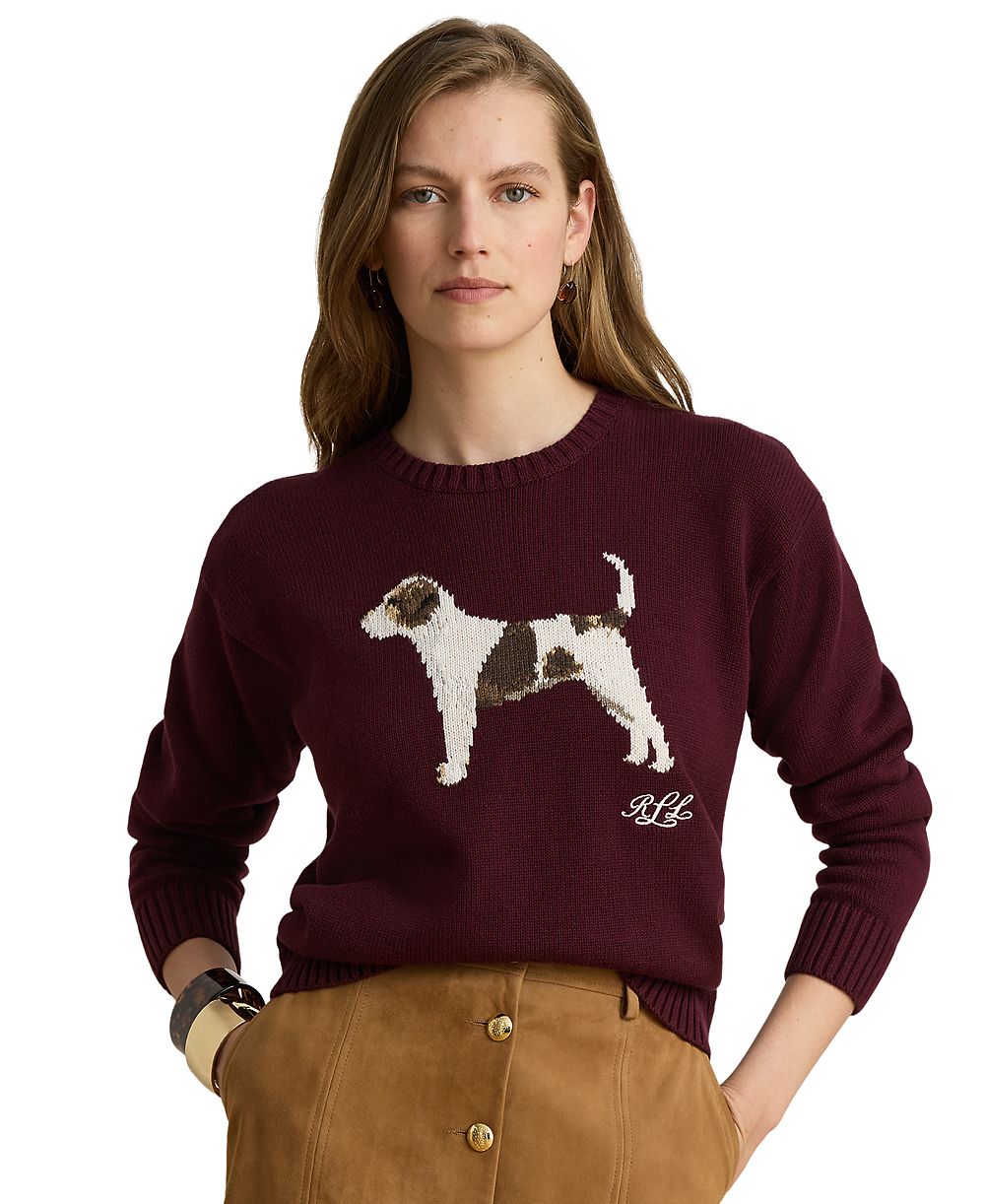Lauren Ralph Lauren Petite Intarsia-Knit Crewneck Sweater