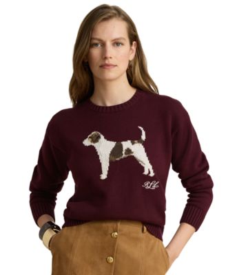 Lauren Ralph Lauren Petite Intarsia-Knit Crewneck Sweater