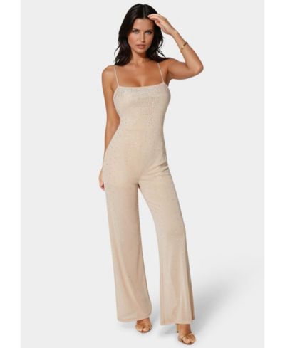 Женский комбинезон Bebe Ombre Embellished Jumpsuit