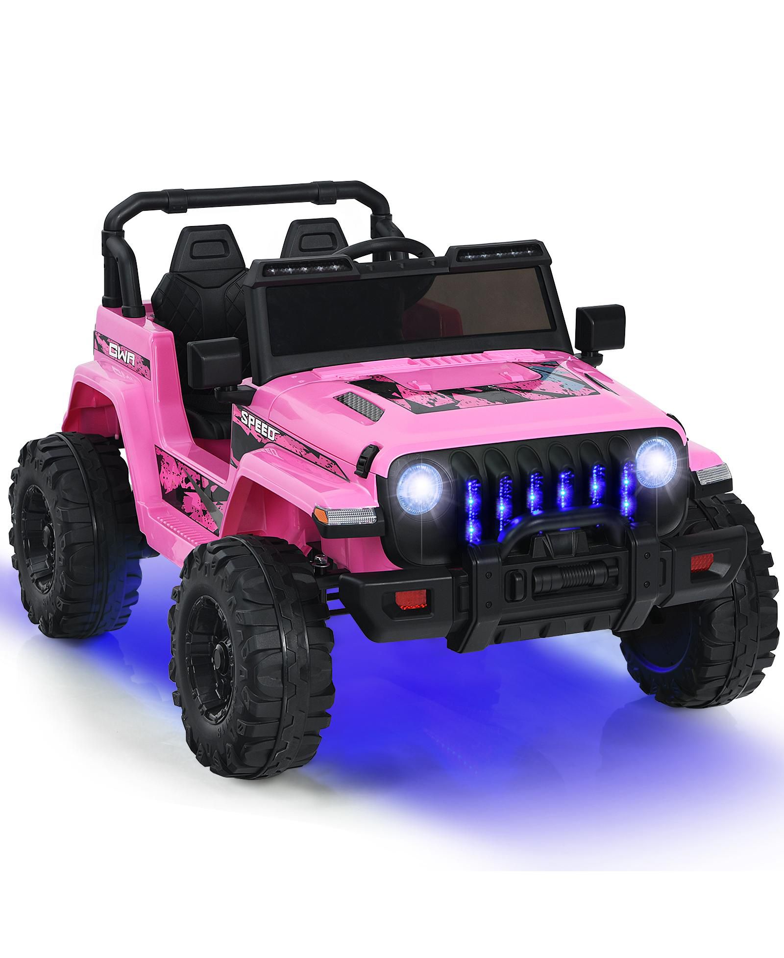 Электромобиль Mecale Jeep на 12V с дистанционным управлением 2.4G, грузоподъемность 110 фунтов, от 3 лет