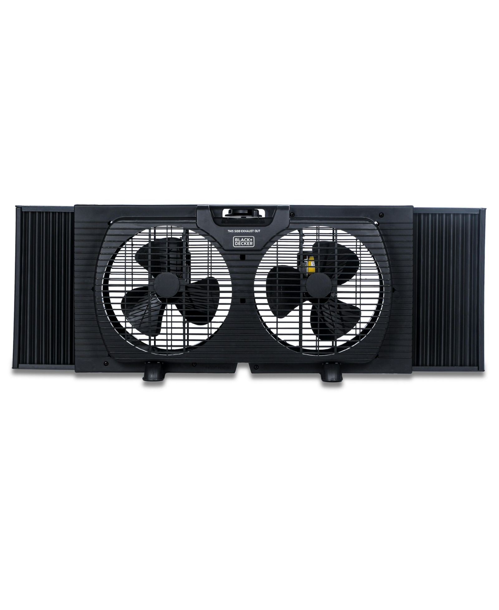 BLACK+DECKER 9 inch Dual Window Fan for Window Screen with 2 Speed Settings, Black