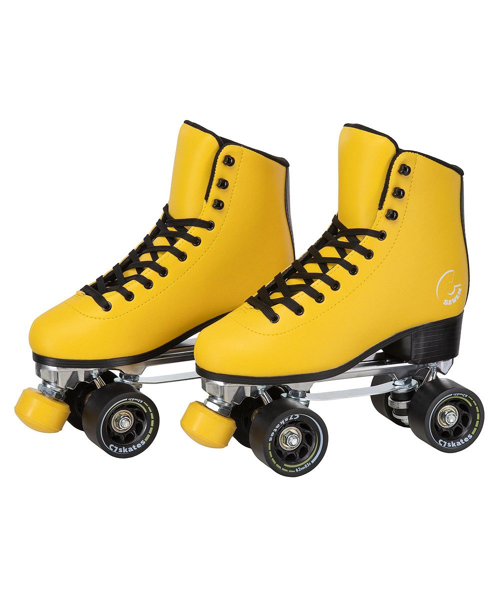 C7skates Dark Magic Quad Roller Skates (Queen Bee, Women's 8 / Men's 7)