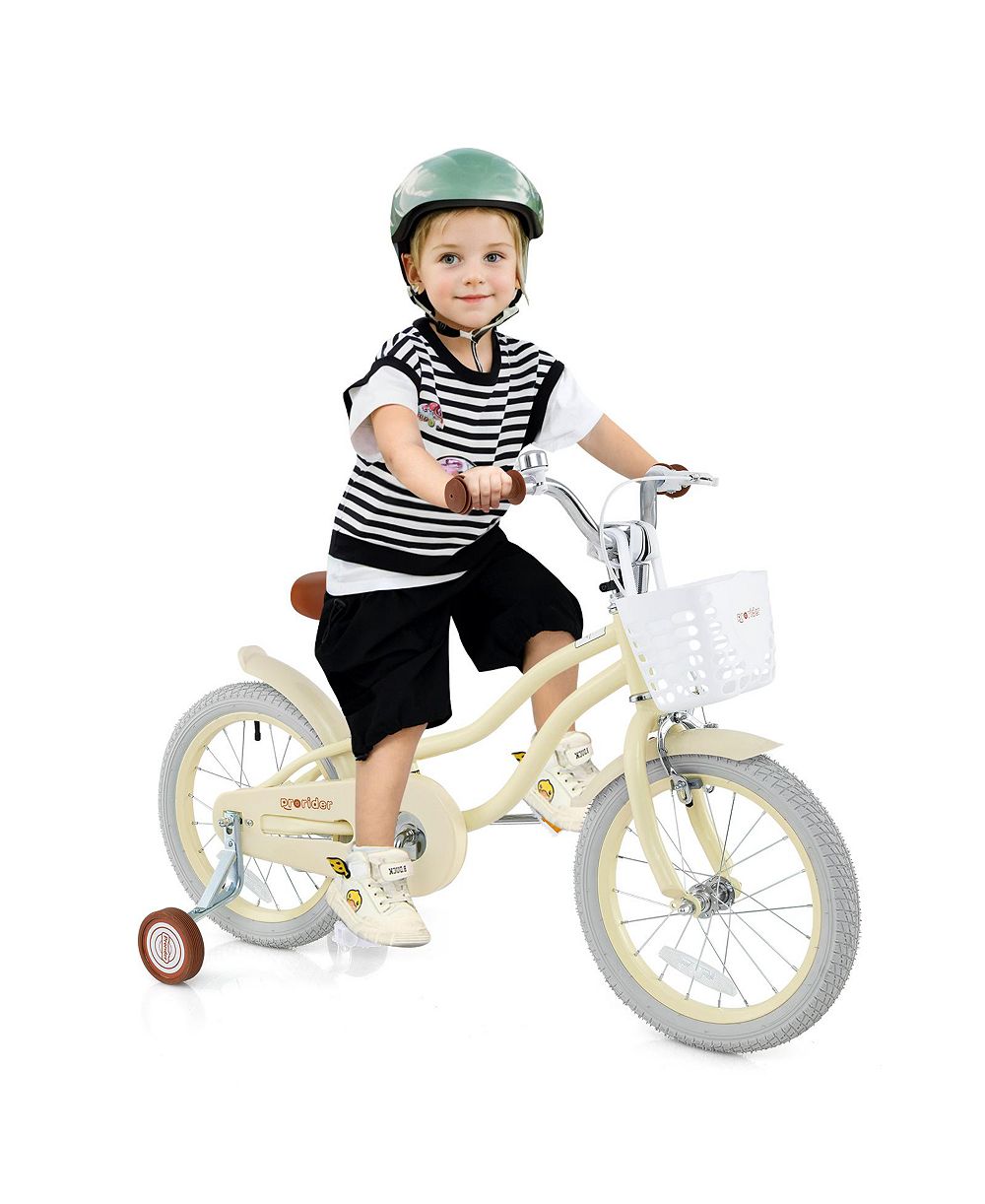 Mecale детский велосипед 16 Inch с дополнительными колесами, для детей 3-8 лет
