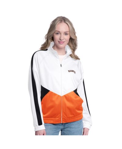 Женская спортивная ветровка G-III Sports by Carl Banks White/Black San Francisco Giants