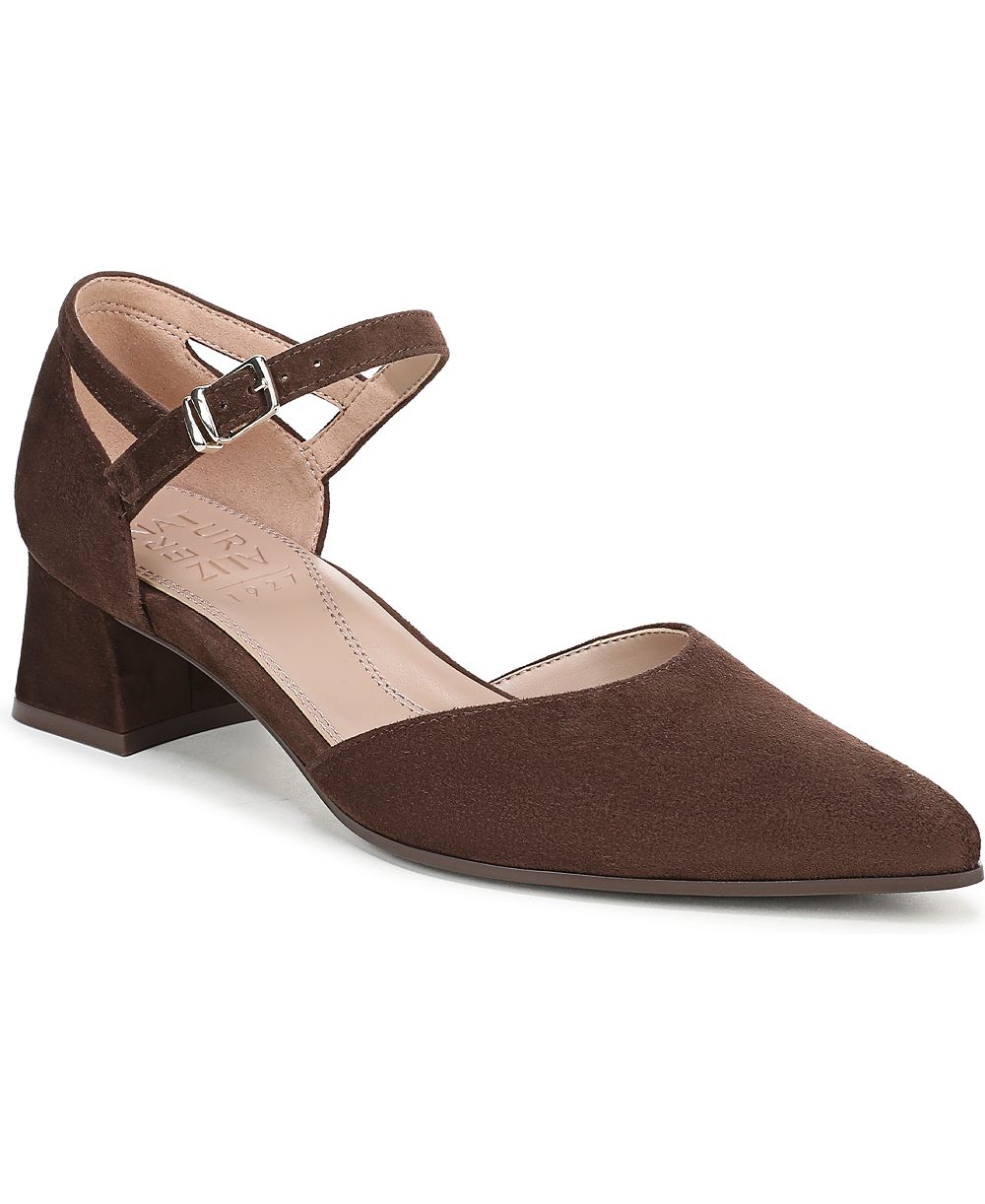 Naturalizer Women's Maddox Block Heel Ankle Strap Pumps