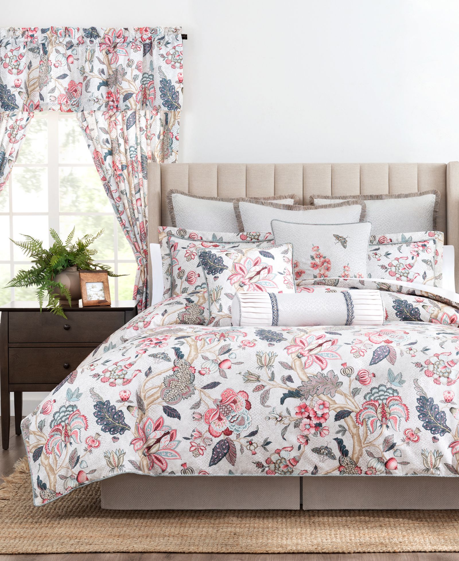 Rose Tree Talia Floral Print 4-Pc. Comforter Set, King