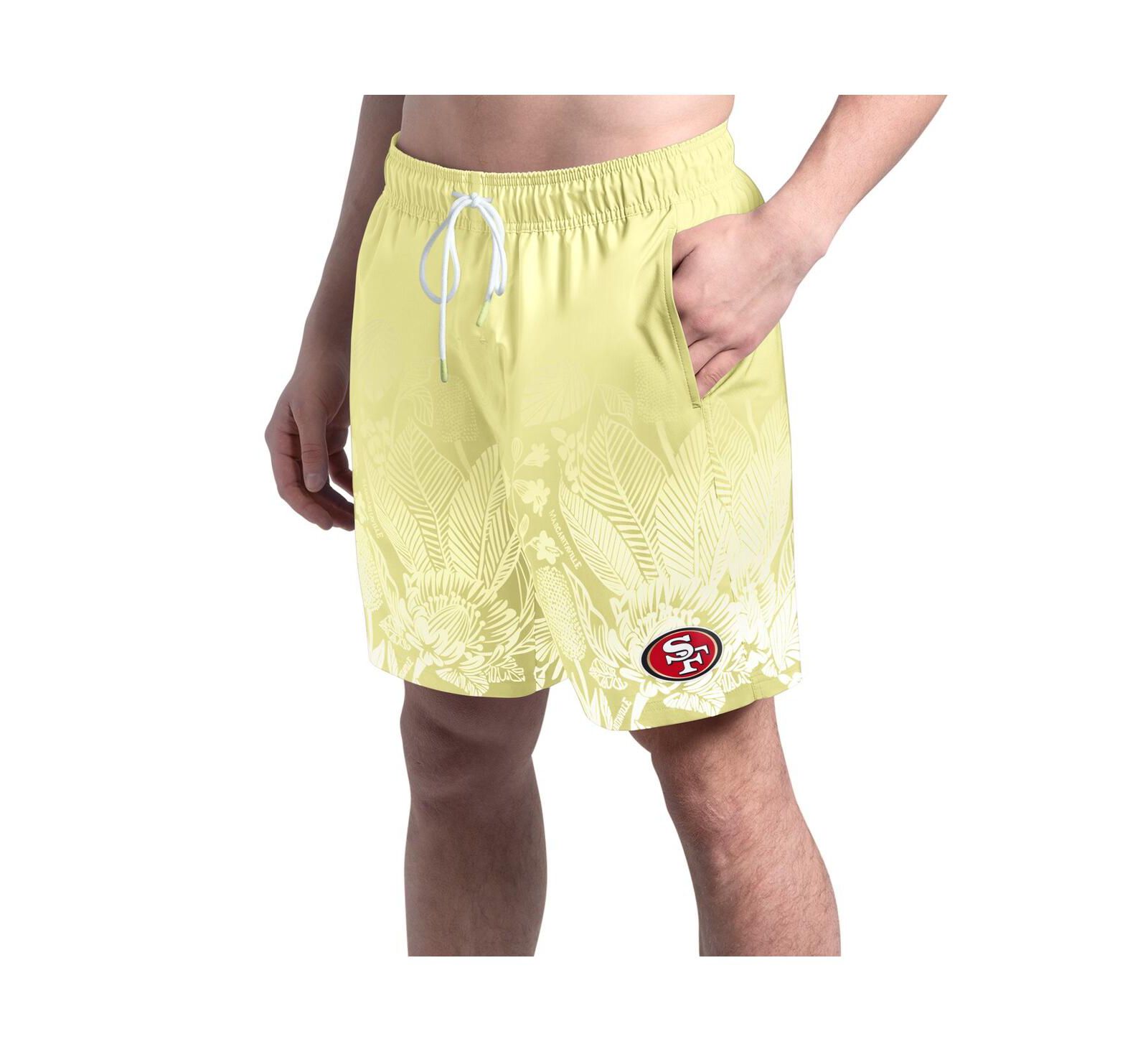 Margaritaville Men's Yellow San Francisco 49ers Lagoon Fiesta Swim Shorts