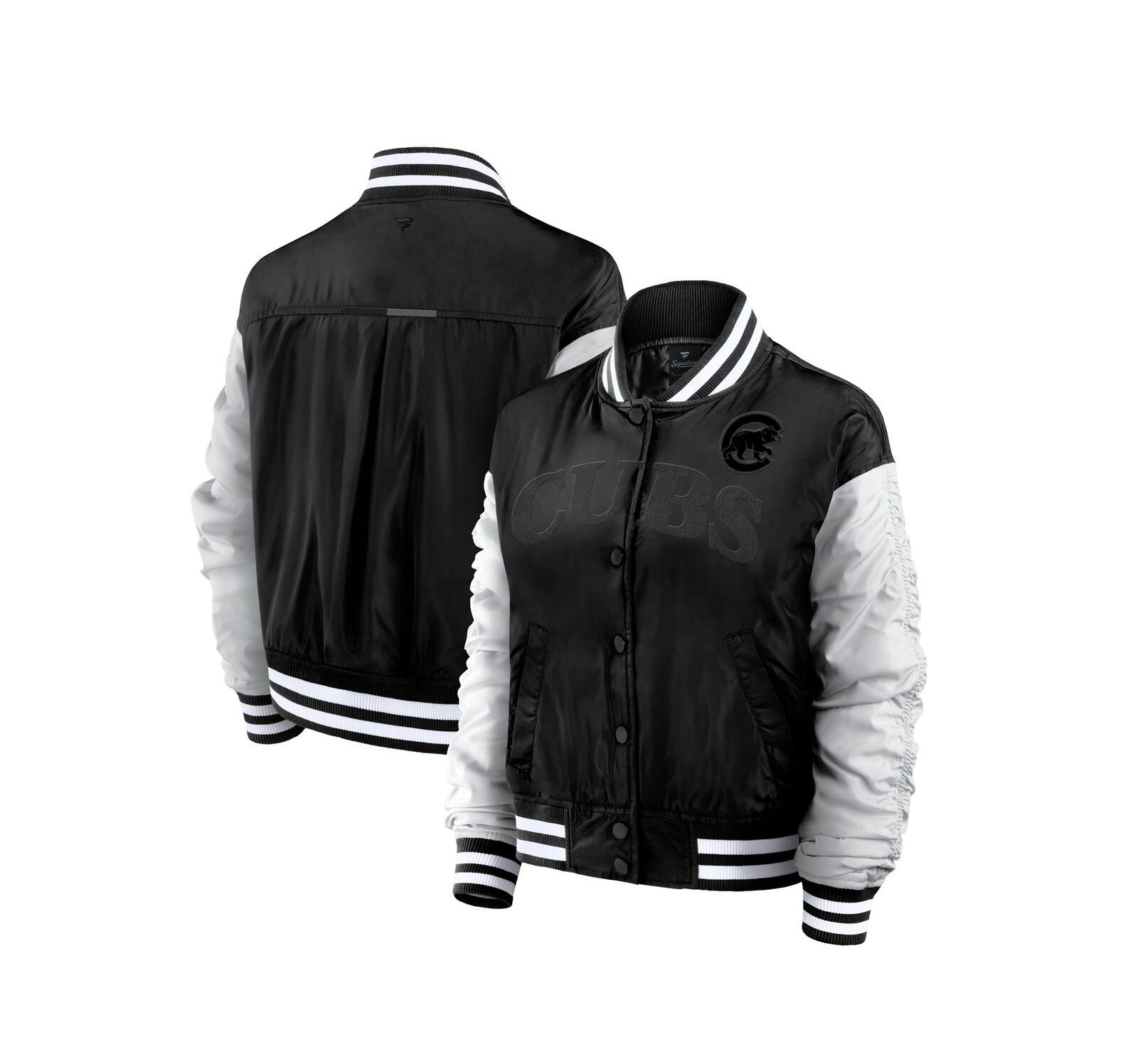 Женская куртка Fanatics Black Chicago Cubs Elements Wave Full-Snap Jacket