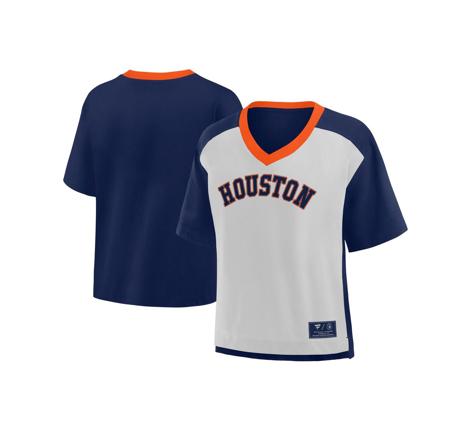 Женская футболка Fanatics Houston Astros Oversized V-Neck