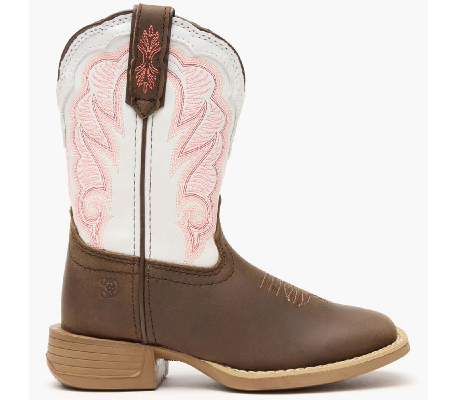 Durango Lil' Rebel Pro Детские сапоги Trail Brown and White Western