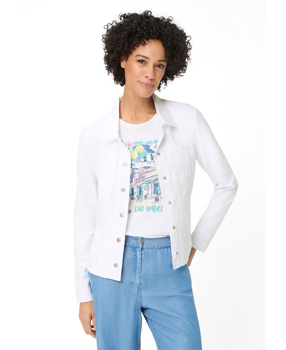 Olsen Women's Mixed Media Jacket