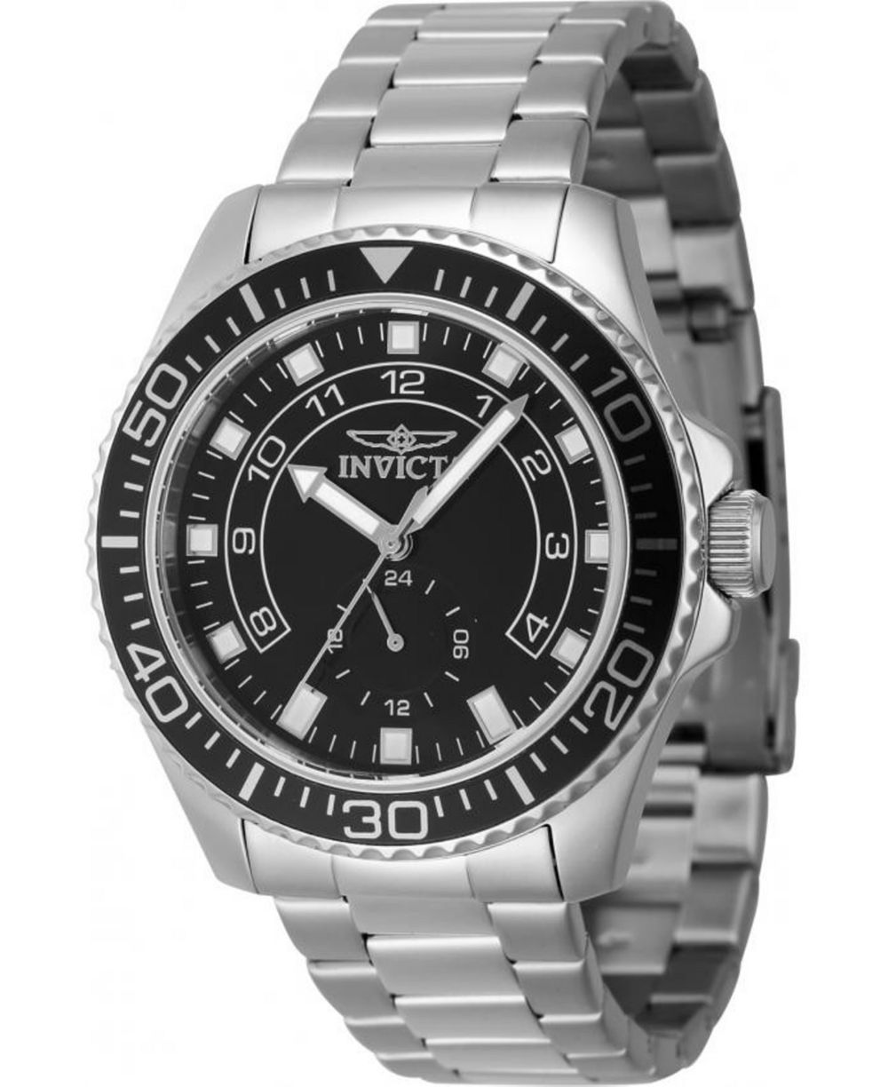 Мужские часы Invicta 47125 Pro Diver Quartz Multifunction с черным циферблатом