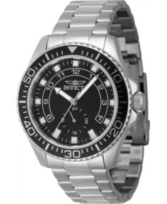 Мужские часы Invicta 47125 Pro Diver Quartz Multifunction с черным циферблатом