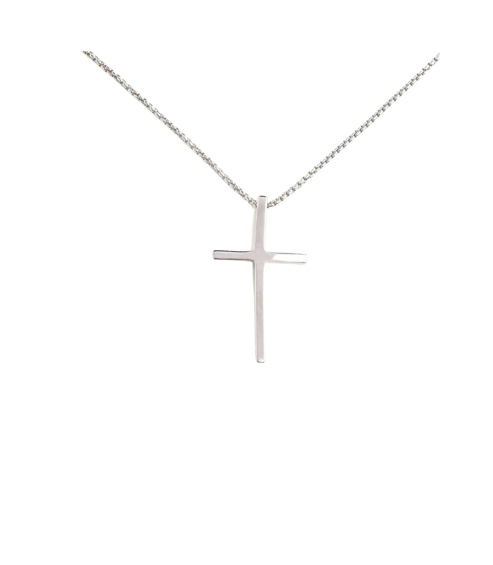 The Classic Cross Necklace in Sterling