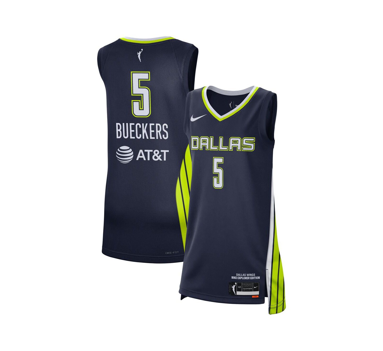 Nike Men's and Women's Paige Bueckers Navy Dallas Wings 2025 WNBA Draft Explorer Edition Victory Player Jersey