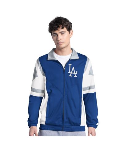 Мужская куртка Starter Royal/Gray Los Angeles Dodgers Contender Tricot Full-Zip Track