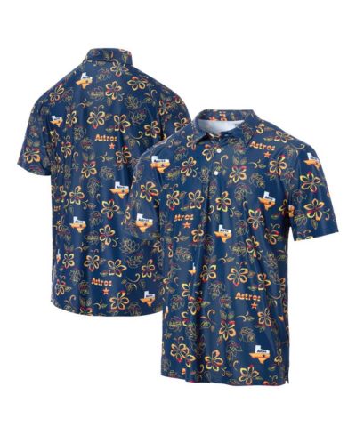 Мужская спортивная рубашка поло Reyn Spooner Navy Houston Astros Cooperstown Collection