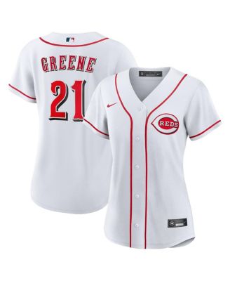 Nike Women's Hunter Greene White Cincinnati Reds Home Replica Jersey