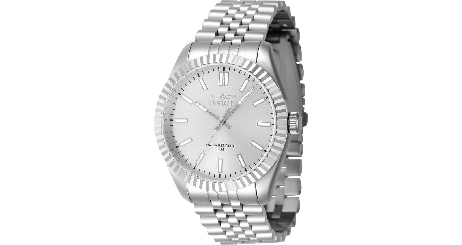 Invicta Men's 47479 Specialty Quartz 3 Hand Silver Dial Watch