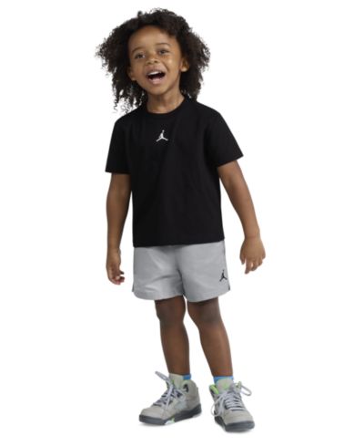 Jordan Boys' Toddler 2T-4T Dri-FIT Crewneck T-Shirt and Mesh Shorts, 2-Piece Set