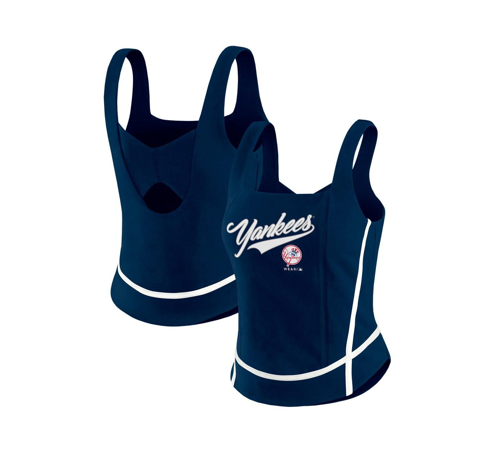 WEAR by Erin Andrews Женский топ с квадратным вырезом New York Yankees