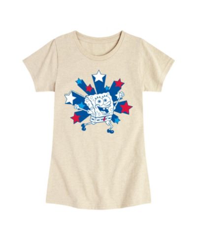 Футболка Hybrid Apparel Sponge Bob Square Pants Americana Stars Graphic для девочек