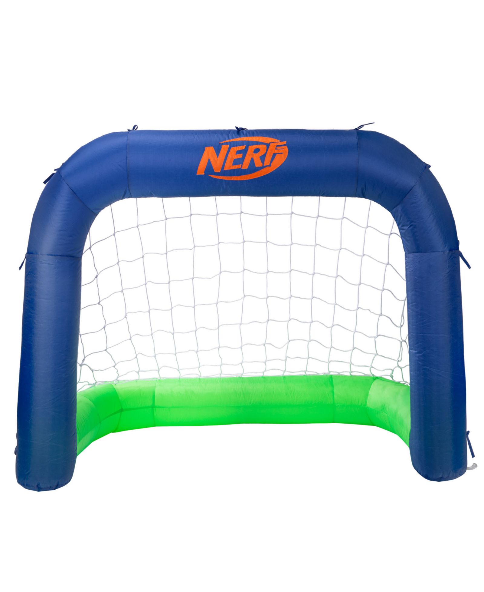 Franklin Sports Nerf Air Goal Mini Inflatable Soccer Goal with Built-in Blower and Soccer Ball, 2-Piece Set, Ages 3+
